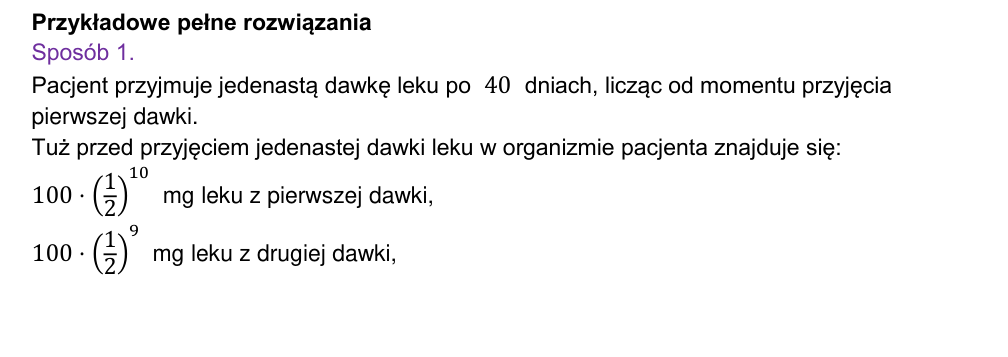 Przykładowe rozwiązanie CKE do zadania 12