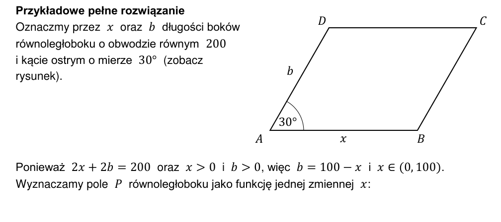 Przykładowe rozwiązanie CKE do zadania 29