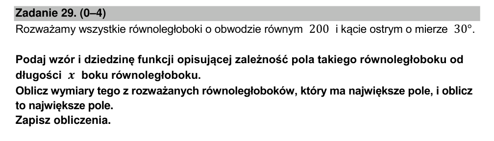 Zadanie 29 z arkusza CKE, marzec 2022 (oryginał)