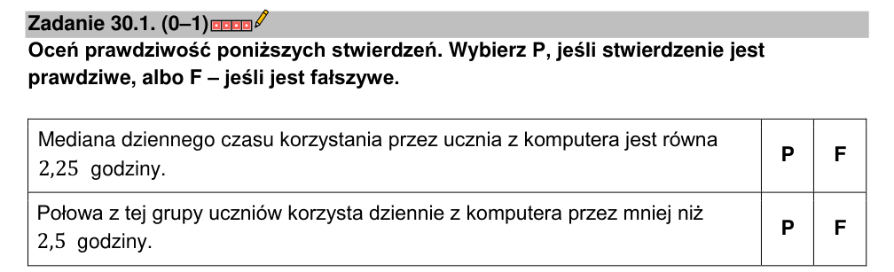 Zadanie 30.1 z arkusza CKE, marzec 2022 (oryginał)