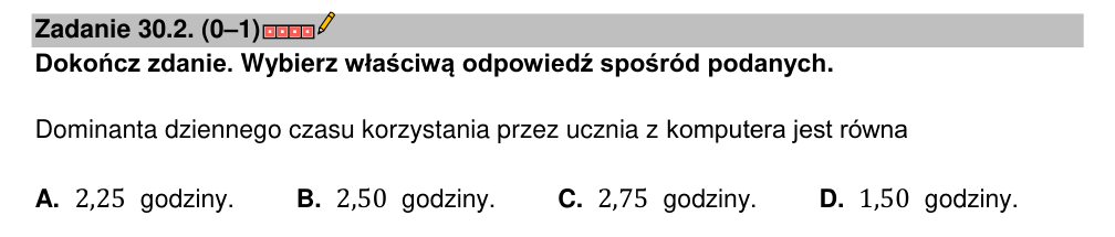 Zadanie 30.2 z arkusza CKE, marzec 2022 (oryginał)