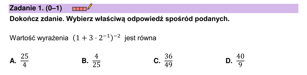 Zadanie 1 z arkusza CKE, wrzesień 2022 (oryginał)