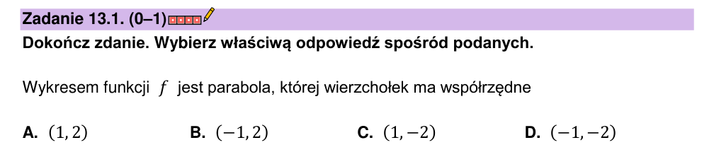 Zadanie 13.1 z arkusza CKE, wrzesień 2022 (oryginał)