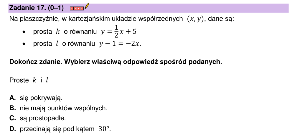 Zadanie 17 z arkusza CKE, wrzesień 2022 (oryginał)