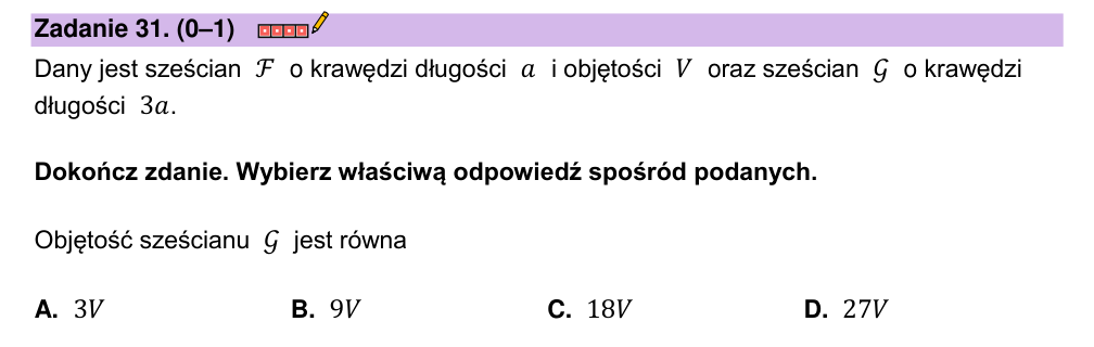 Zadanie 31 z arkusza CKE, grudzień 2022 (oryginał)