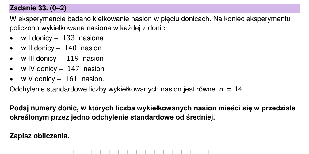 Zadanie 33 z arkusza CKE, grudzień 2022 (oryginał)
