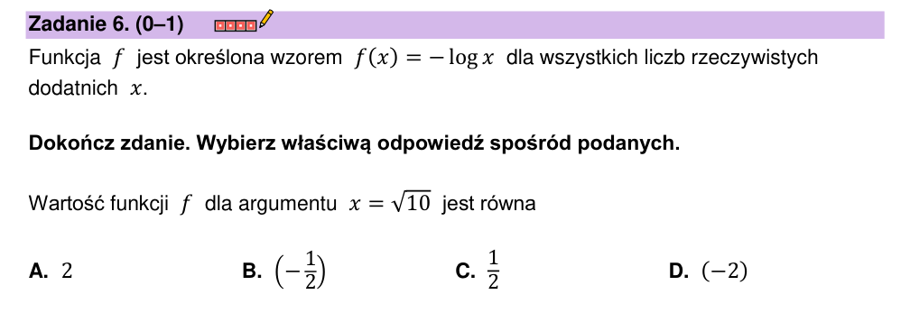 Zadanie 6 z arkusza CKE, grudzień 2022 (oryginał)