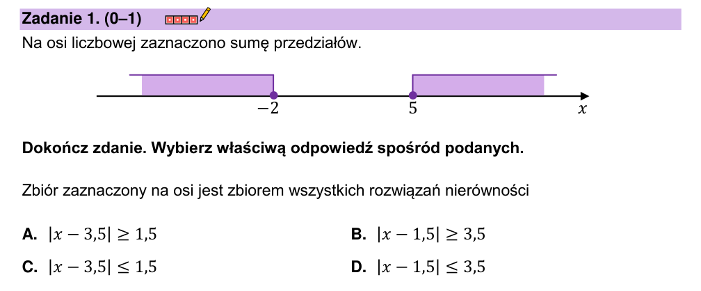 Zadanie 1 z arkusza CKE, maj 2023 (oryginał)