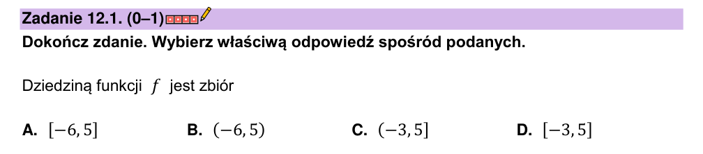 Zadanie 12.1 z arkusza CKE, maj 2023 (oryginał)