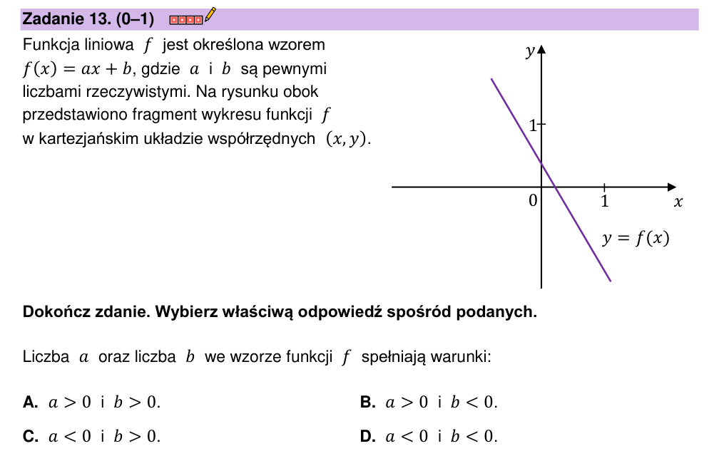 Zadanie 13 z arkusza CKE, maj 2023 (oryginał)