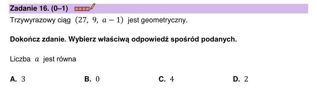 Zadanie 16 z arkusza CKE, maj 2023 (oryginał)