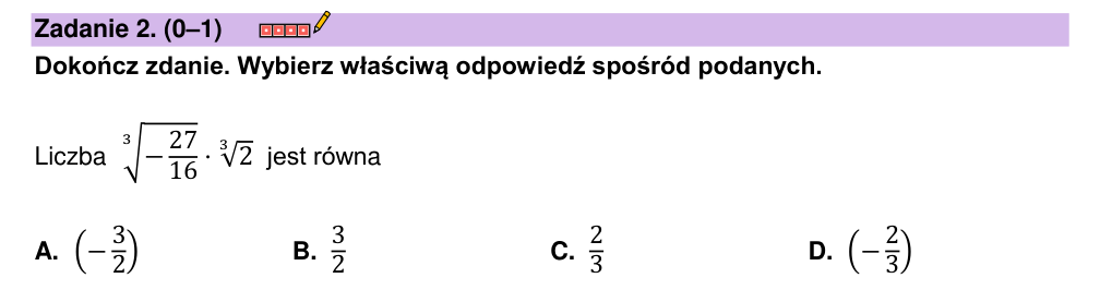 Zadanie 2 z arkusza CKE, maj 2023 (oryginał)