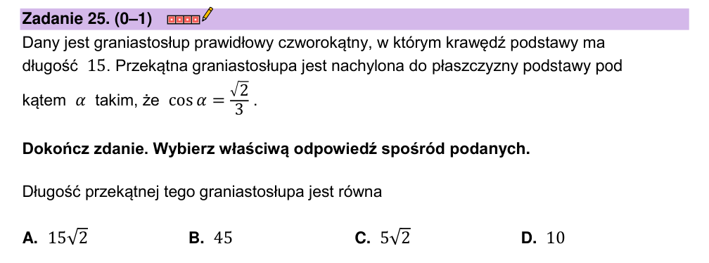 Zadanie 25 z arkusza CKE, maj 2023 (oryginał)