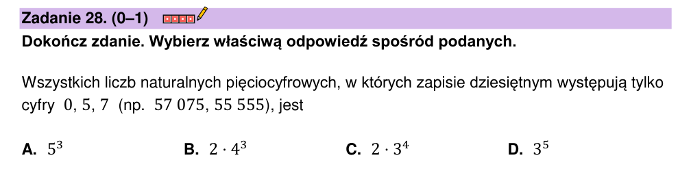 Zadanie 28 z arkusza CKE, maj 2023 (oryginał)