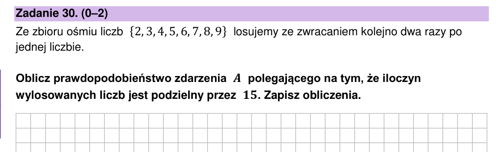 Zadanie 30 z arkusza CKE, maj 2023 (oryginał)