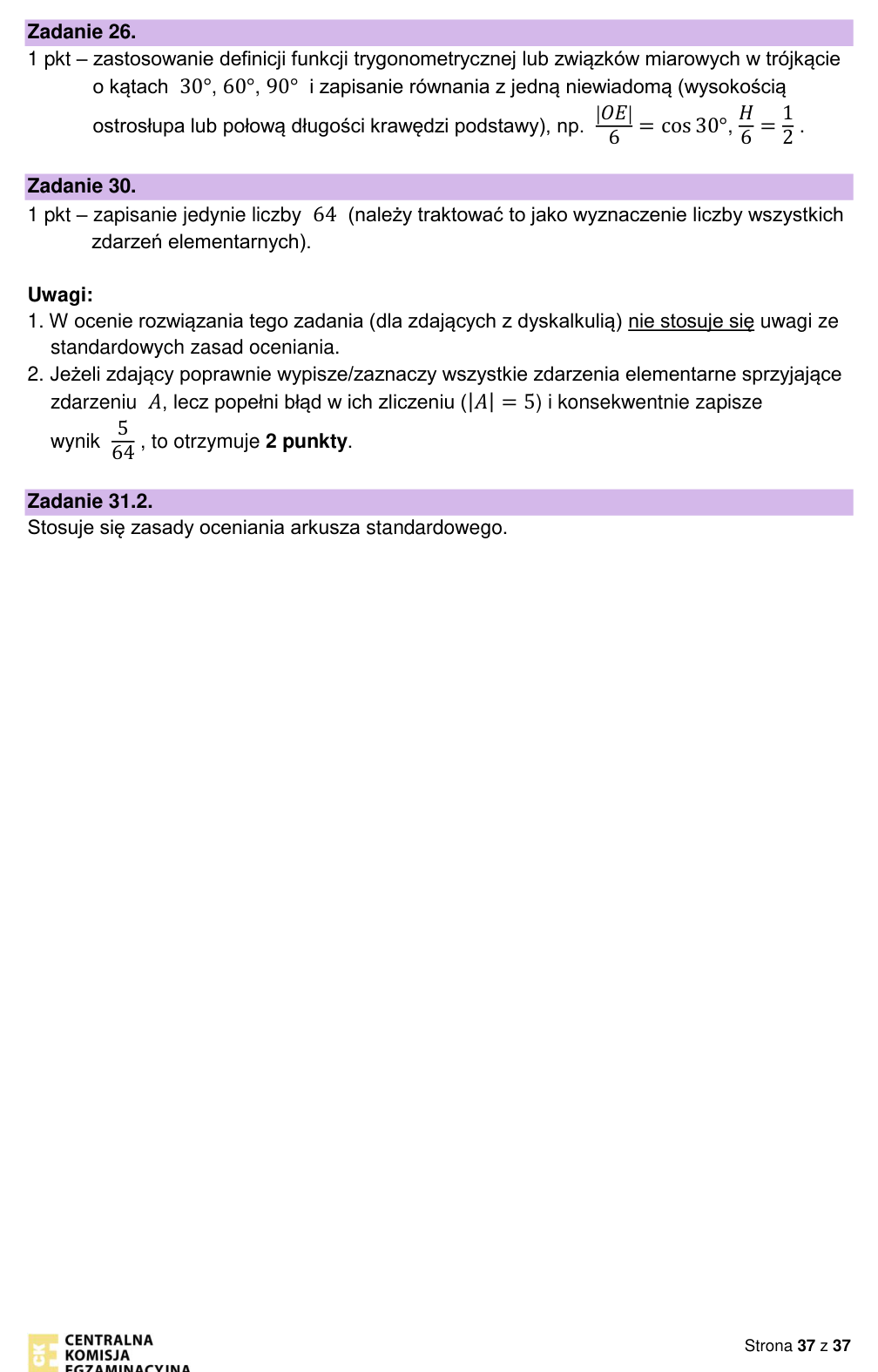 Przykładowe rozwiązanie CKE do zadania 31.2