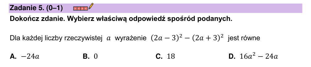 Zadanie 5 z arkusza CKE, maj 2023 (oryginał)