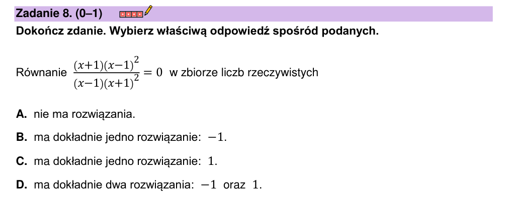 Zadanie 8 z arkusza CKE, maj 2023 (oryginał)