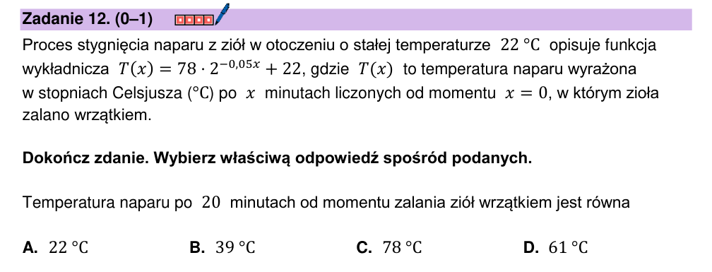 Zadanie 12 z arkusza CKE, grudzień 2023 (oryginał)