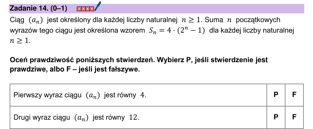 Zadanie 14 z arkusza CKE, grudzień 2023 (oryginał)