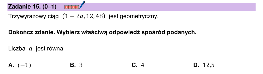 Zadanie 15 z arkusza CKE, grudzień 2023 (oryginał)