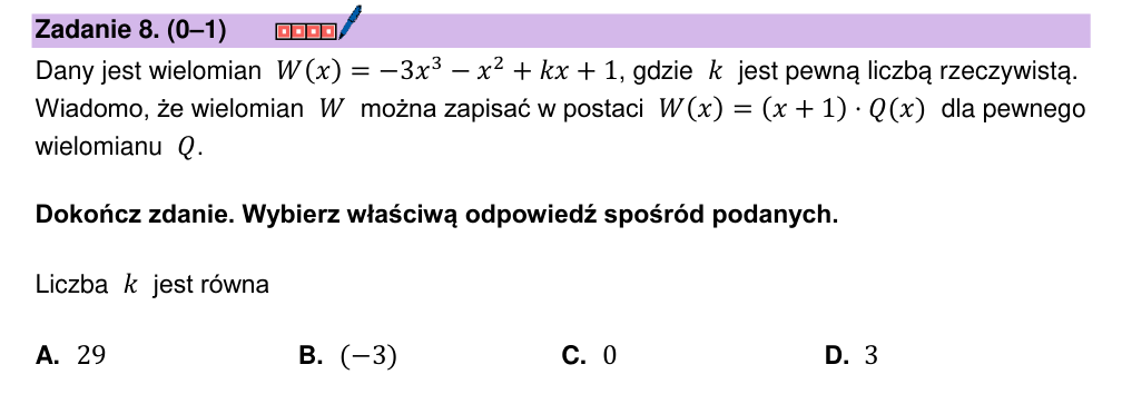Zadanie 8 z arkusza CKE, grudzień 2023 (oryginał)