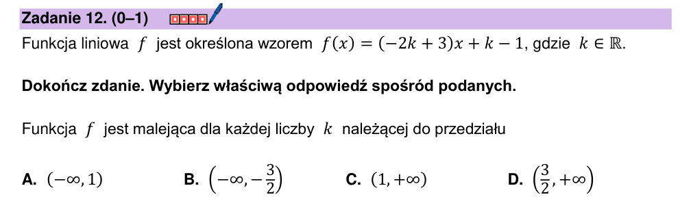 Zadanie 12 z arkusza CKE, maj 2024 (oryginał)