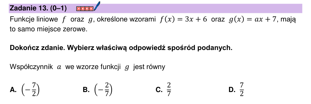 Zadanie 13 z arkusza CKE, maj 2024 (oryginał)