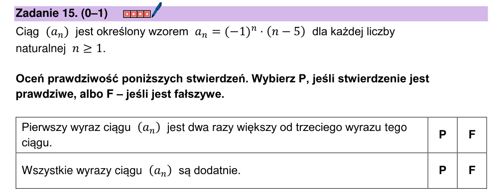 Zadanie 15 z arkusza CKE, maj 2024 (oryginał)