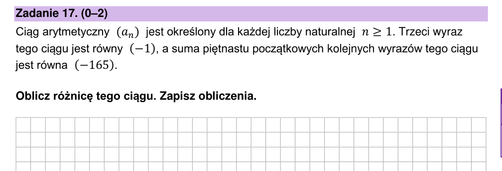 Zadanie 17 z arkusza CKE, maj 2024 (oryginał)