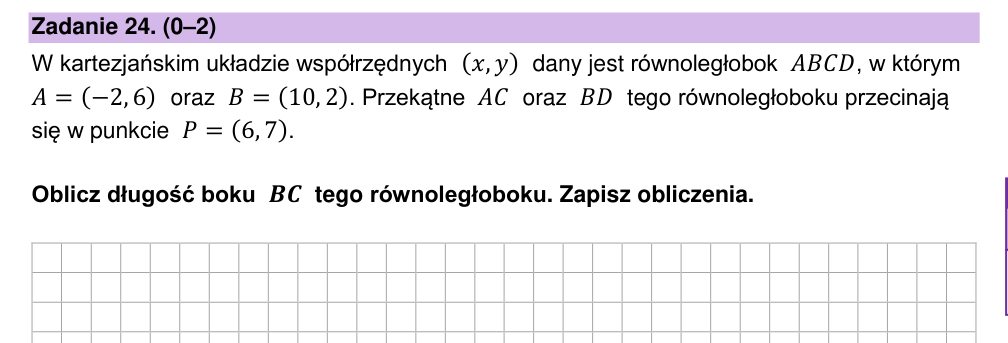 Zadanie 24 z arkusza CKE, maj 2024 (oryginał)