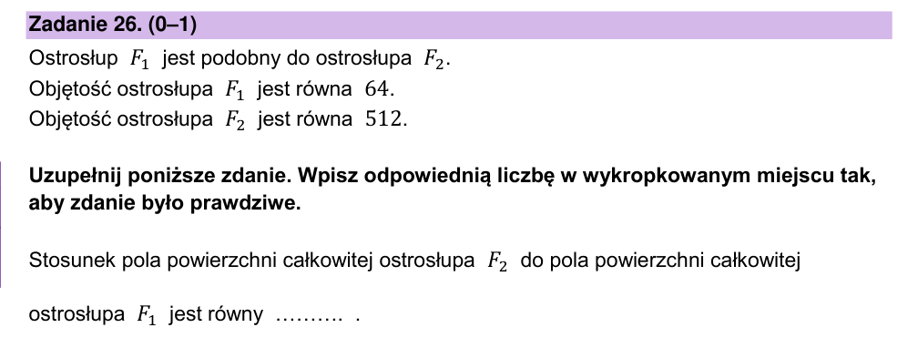 Zadanie 26 z arkusza CKE, maj 2024 (oryginał)