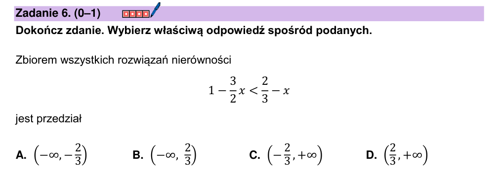 Zadanie 6 z arkusza CKE, maj 2024 (oryginał)
