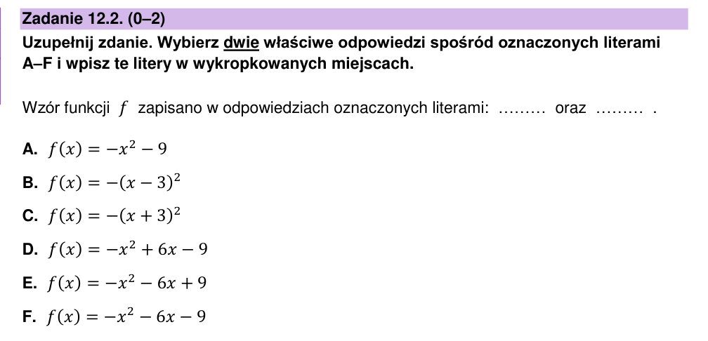 Zadanie 12.2 z arkusza CKE, grudzień 2024 (oryginał)