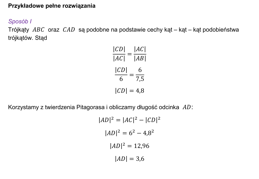 Przykładowe rozwiązanie CKE do zadania 19