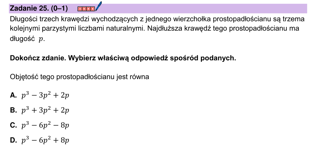 Zadanie 25 z arkusza CKE, grudzień 2024 (oryginał)