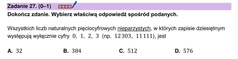 Zadanie 27 z arkusza CKE, grudzień 2024 (oryginał)