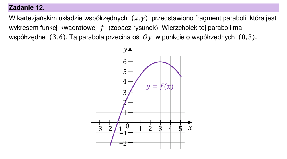 Zadanie 12.3 z arkusza CKE, maj 2025 (oryginał)