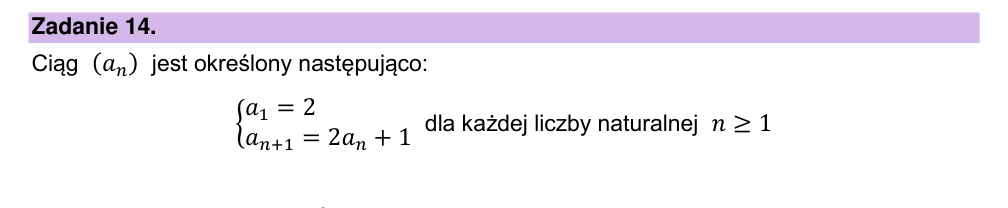 Zadanie 14.1 z arkusza CKE, maj 2025 (oryginał)