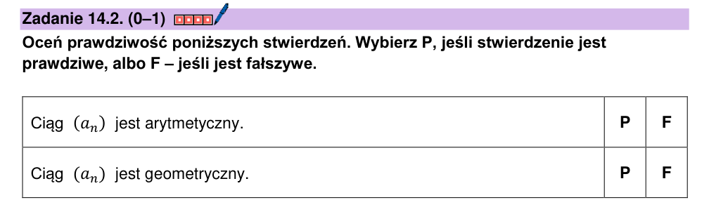 Zadanie 14.2 z arkusza CKE, maj 2025 (oryginał)