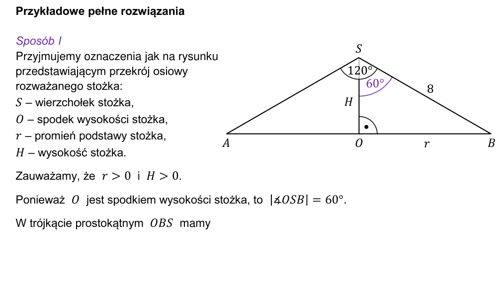 Przykładowe rozwiązanie CKE do zadania 25