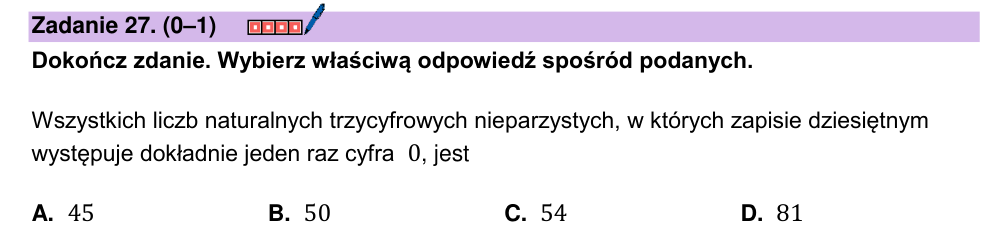 Zadanie 27 z arkusza CKE, maj 2025 (oryginał)