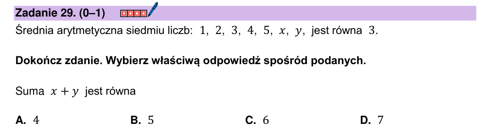 Zadanie 29 z arkusza CKE, maj 2025 (oryginał)