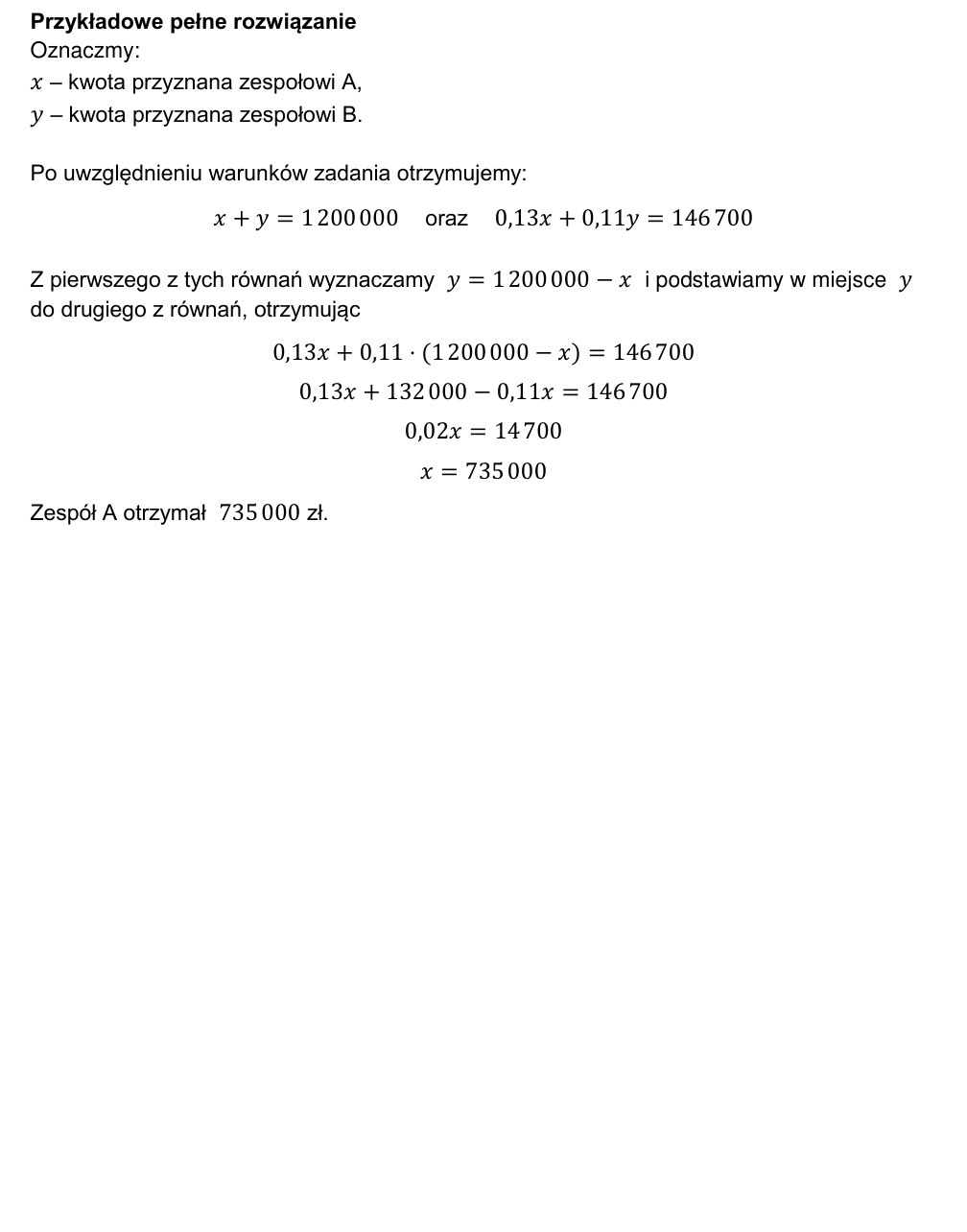 Przykładowe rozwiązanie CKE do zadania 9