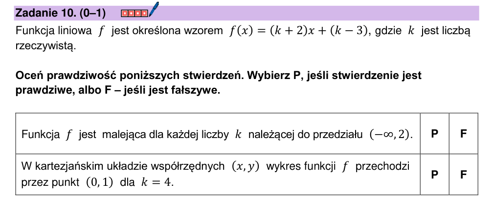 Zadanie 10 z arkusza CKE, marzec 2026 (oryginał)