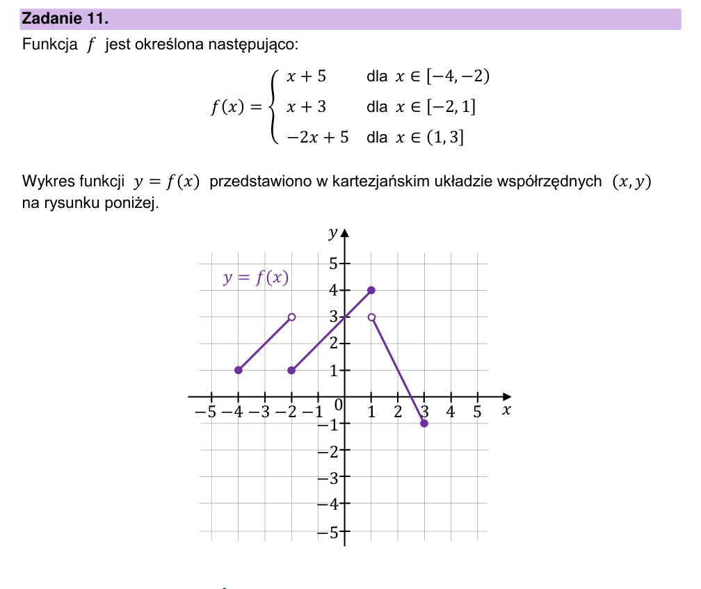 Zadanie 11.3 z arkusza CKE, marzec 2026 (oryginał)