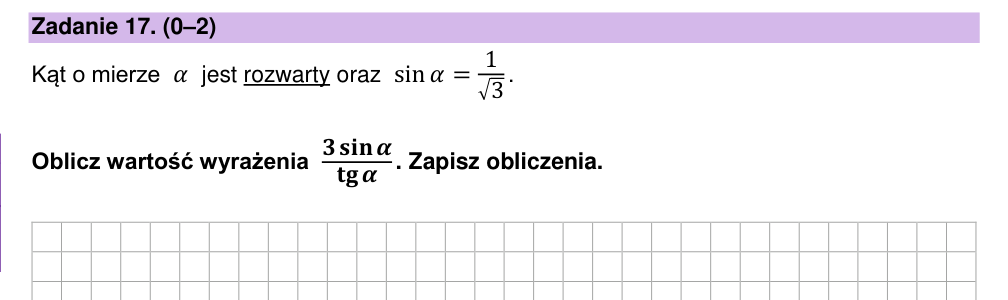 Zadanie 17 z arkusza CKE, marzec 2026 (oryginał)