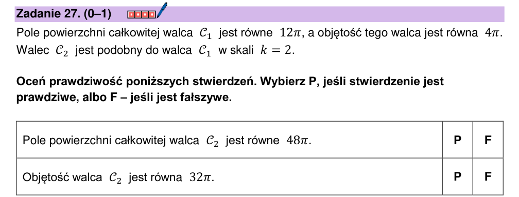 Zadanie 27 z arkusza CKE, marzec 2026 (oryginał)