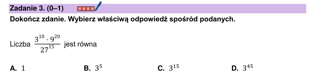 Zadanie 3 z arkusza CKE, marzec 2026 (oryginał)