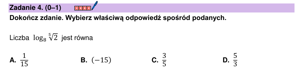 Zadanie 4 z arkusza CKE, marzec 2026 (oryginał)
